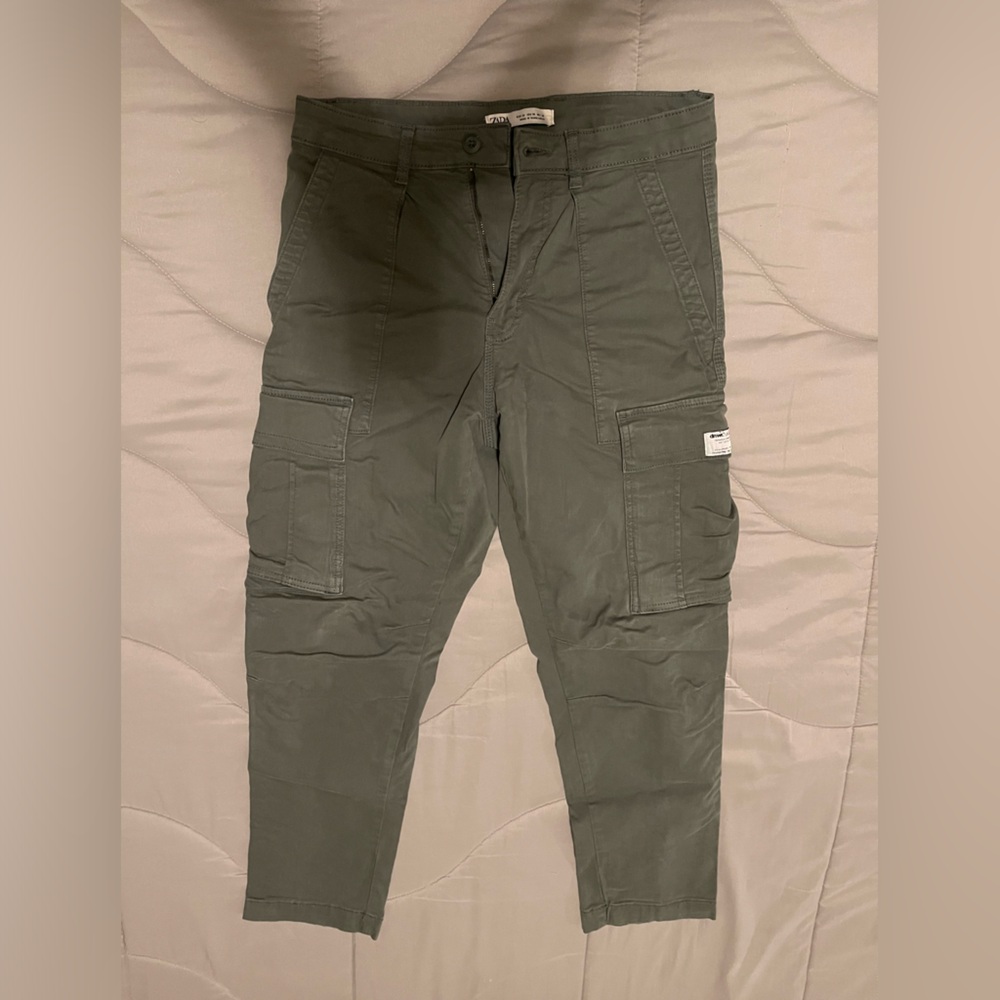 Zara Cargo Pants PLEASE NOTE STAIN ON BACK